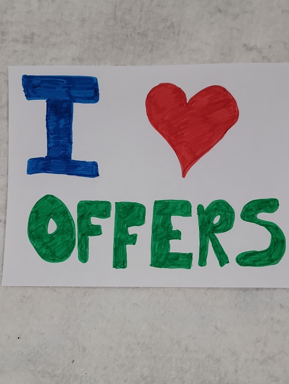 I ♥ OFFERS' Please Read Description